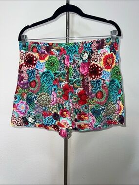 Peruvian Connection Kaffe Fassett Pima Cotton Floral Multicolor Women's Shorts